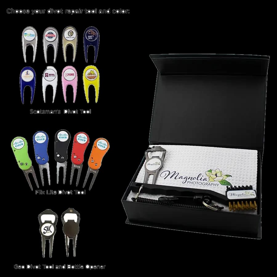 Gift Box (towel, club brush, divot repair tool)